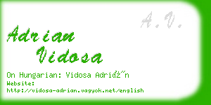 adrian vidosa business card